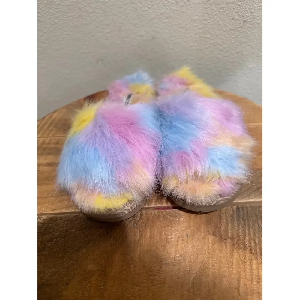 Minnetonka Lolo Unicorn Slipper rainbow girls size 2